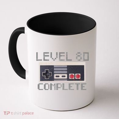 Level 80 Complete Retro Gamer 80th Birthday Coffee Mug