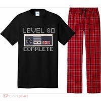 Level 80 Complete Retro Gamer 80th Birthday Pajama Set thumb 0