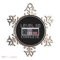 Level 80 Complete Retro Gamer 80th Birthday Ornament thumb 0