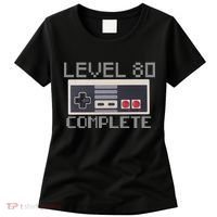 Level 80 Complete Retro Gamer 80th Birthday Women's T-Shirt thumb 0
