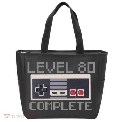 Level 80 Complete Retro Gamer 80th Birthday Tote Bag