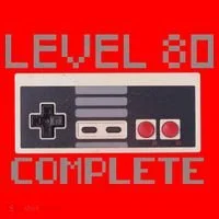 Level 80 Complete Retro Gamer 80th Birthday Santa Hat thumb 1
