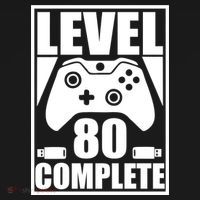 Level 80 Complete Video Gamer 80th Birthday Bucket Hat thumb 4