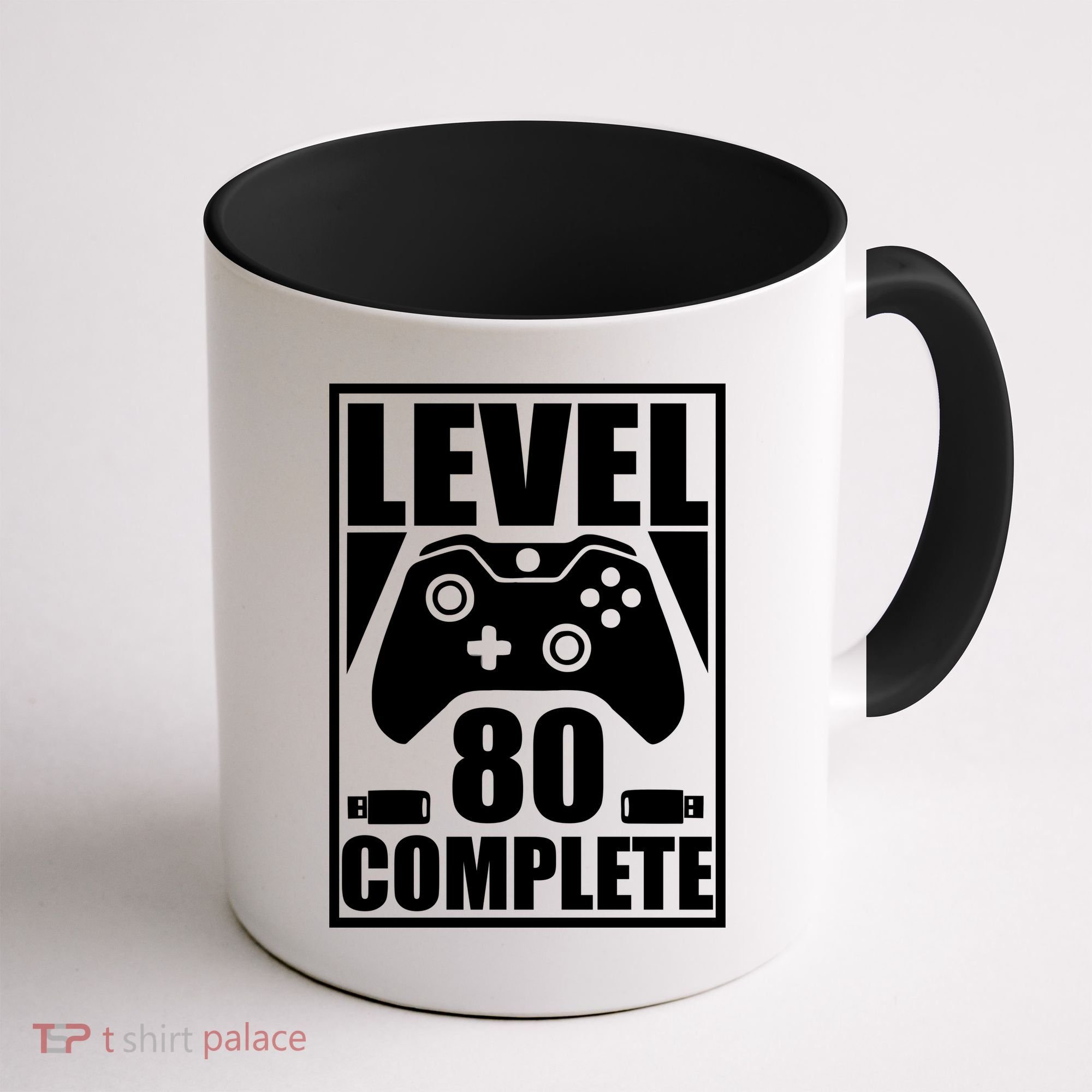Level 80 Complete Video Gamer 80th Birthday Coffee Mug