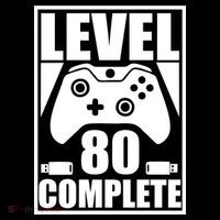 Level 80 Complete Video Gamer 80th Birthday Ornament thumb 1