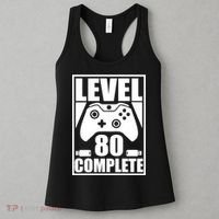 Level 80 Complete Video Gamer 80th Birthday Women's Tank Top thumb 3