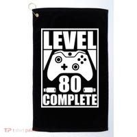 Level 80 Complete Video Gamer 80th Birthday Golf Towel thumb 0