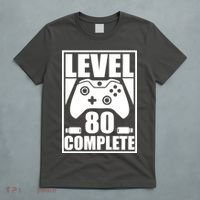 Level 80 Complete Video Gamer 80th Birthday T-Shirt thumb 5