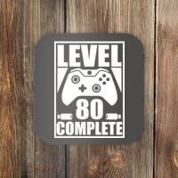 Level 80 Complete Video Gamer 80th Birthday Coaster thumb 0