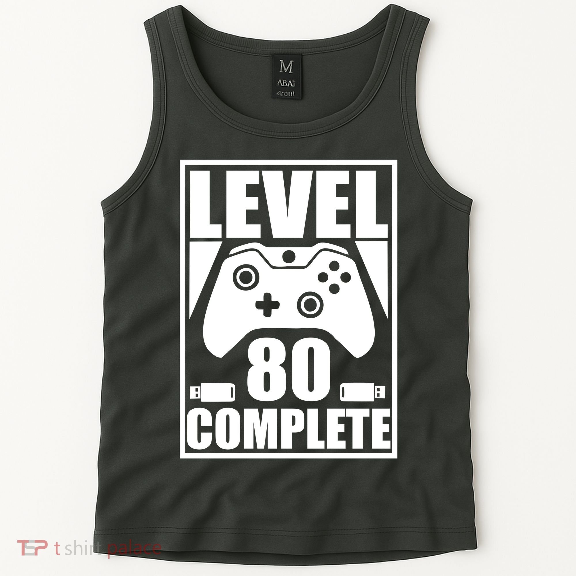 Level 80 Complete Video Gamer 80th Birthday Tank Top