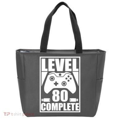 Level 80 Complete Video Gamer 80th Birthday Tote Bag