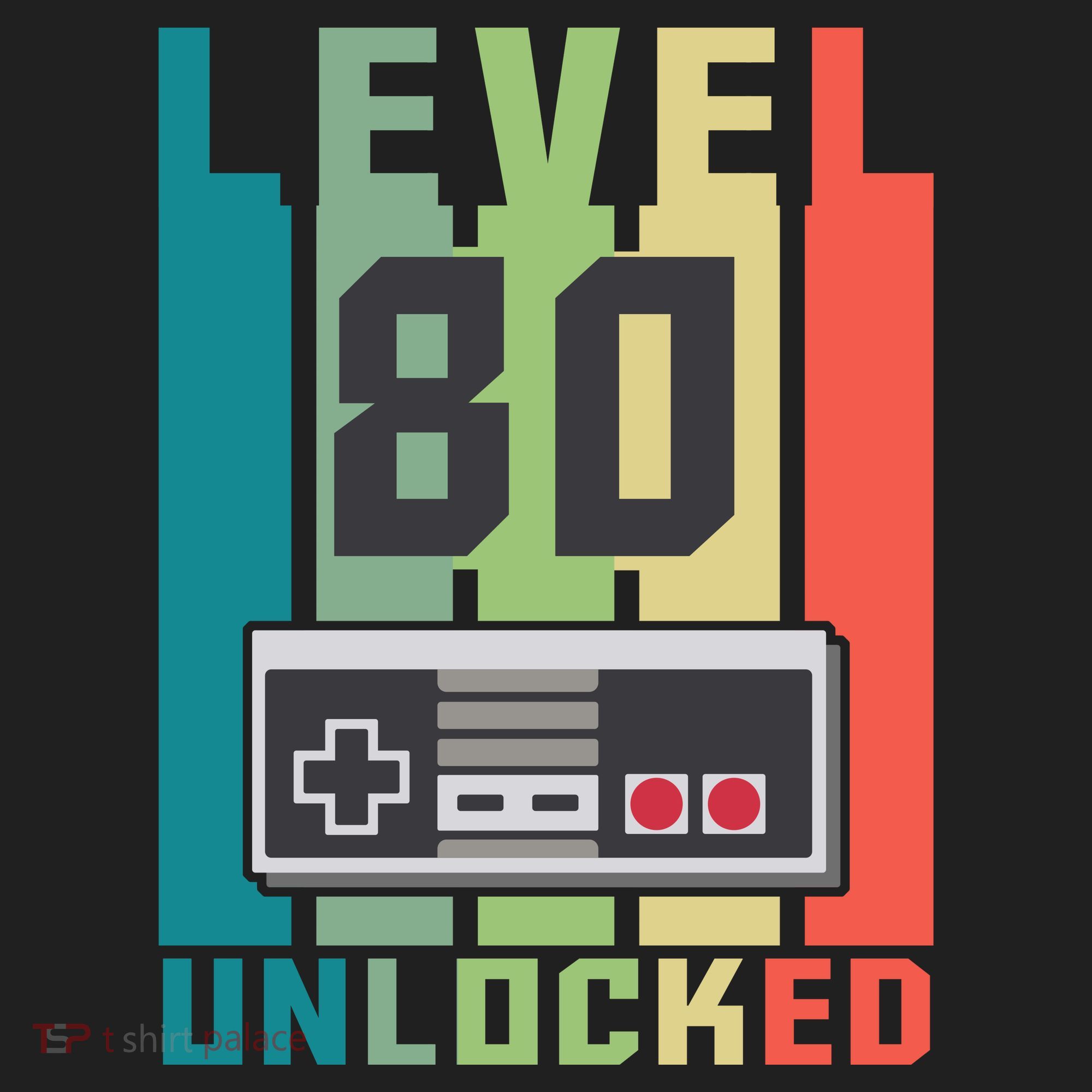 Level 80 Unlocked Funny Retro Gamer Birthday Beanie