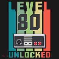 Level 80 Unlocked Funny Retro Gamer Birthday Women's T-Shirt thumb 6