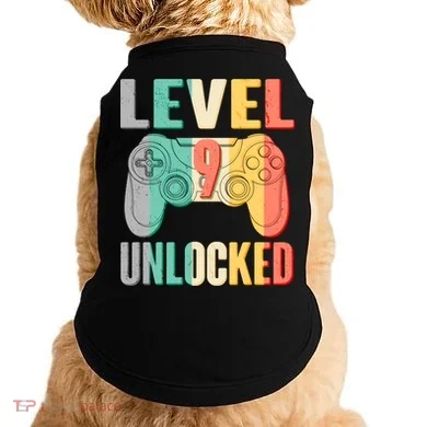 Level 9 Unlocked Nine Years Old Doggie Tank