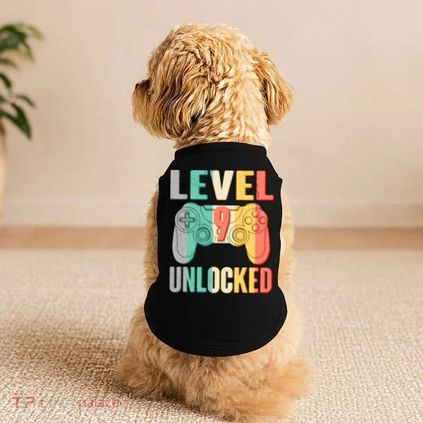 Level 9 Unlocked Nine Years Old Doggie Tank