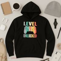 Level 9 Unlocked Nine Years Old Hoodie thumb 3