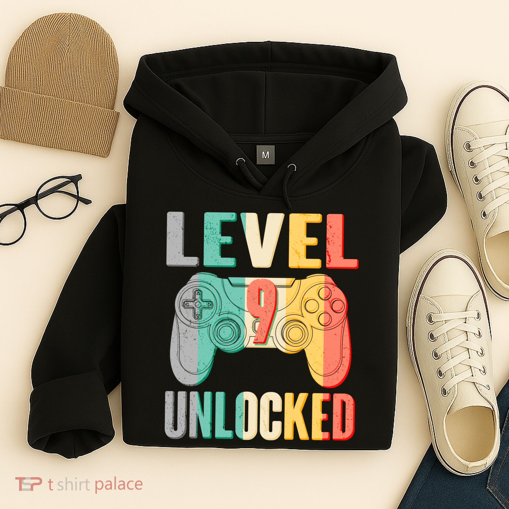 Level 9 Unlocked Nine Years Old Hoodie