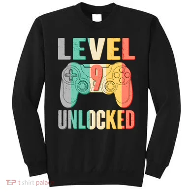Level 9 Unlocked Nine Years Old Sweatshirt