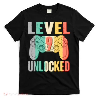 Level 9 Unlocked Nine Years Old T-Shirt