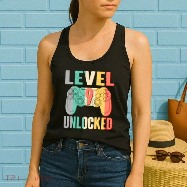 Level 9 Unlocked Nine Years Old Women's Tank Top
