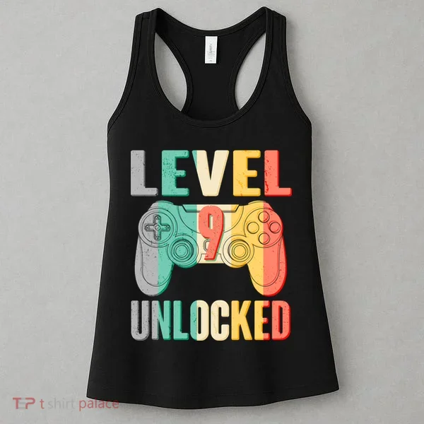 Level 9 Unlocked Nine Years Old Women's Tank Top