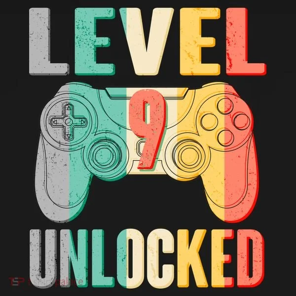 Level 9 Unlocked Nine Years Old Toddler Hoodie