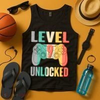 Level 9 Unlocked Nine Years Old Tank Top thumb 4