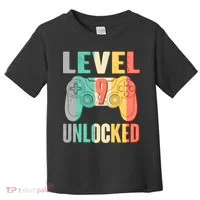 Level 9 Unlocked Nine Years Old Toddler T-Shirt thumb 0
