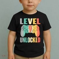 Level 9 Unlocked Nine Years Old Toddler T-Shirt thumb 2