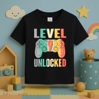 Level 9 Unlocked Nine Years Old Toddler T-Shirt thumb 3