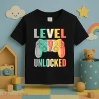 Level 9 Unlocked Nine Years Old Toddler T-Shirt thumb 3