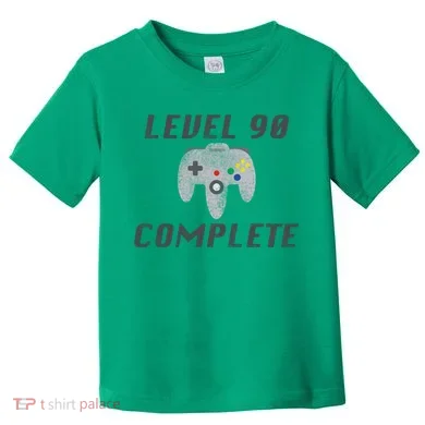 Level 90 Complete 90th Birthday Toddler T-Shirt