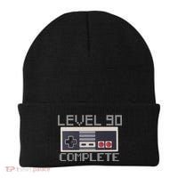 Level 90 Complete Retro Gamer 90th Birthday Beanie thumb 0