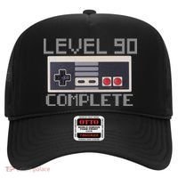 Level 90 Complete Retro Gamer 90th Birthday Hat thumb 0