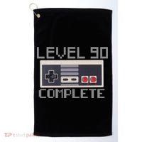 Level 90 Complete Retro Gamer 90th Birthday Golf Towel thumb 0