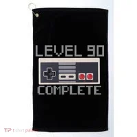 Level 90 Complete Retro Gamer 90th Birthday Golf Towel thumb 0