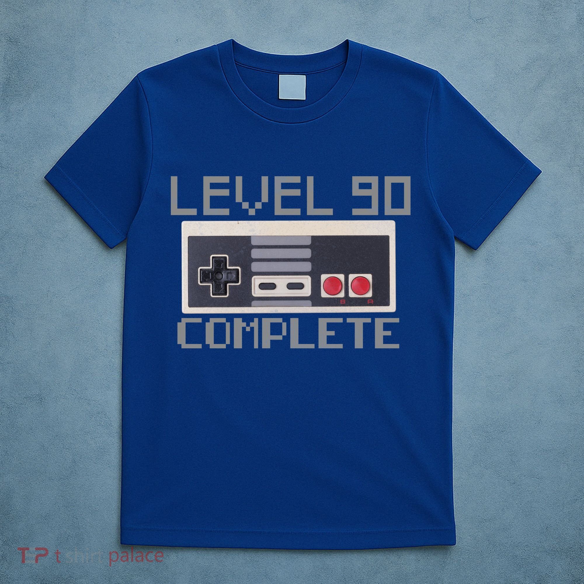 Level 90 Complete Retro Gamer 90th Birthday T-Shirt