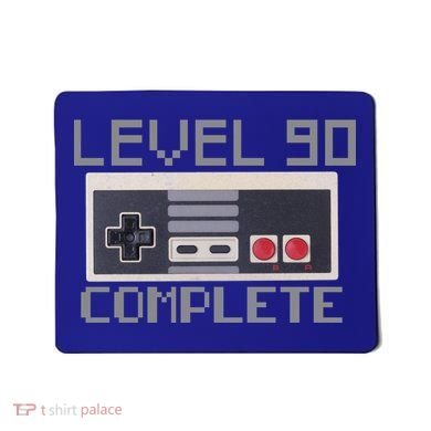 Level 90 Complete Retro Gamer 90th Birthday Mousepad