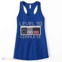 Level 90 Complete Retro Gamer 90th Birthday Women's Tank Top thumb 0
