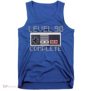 Level 90 Complete Retro Gamer 90th Birthday Tank Top