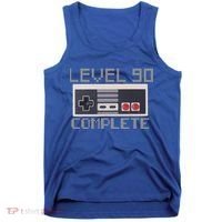 Level 90 Complete Retro Gamer 90th Birthday Tank Top thumb 0