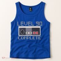 Level 90 Complete Retro Gamer 90th Birthday Tank Top thumb 2