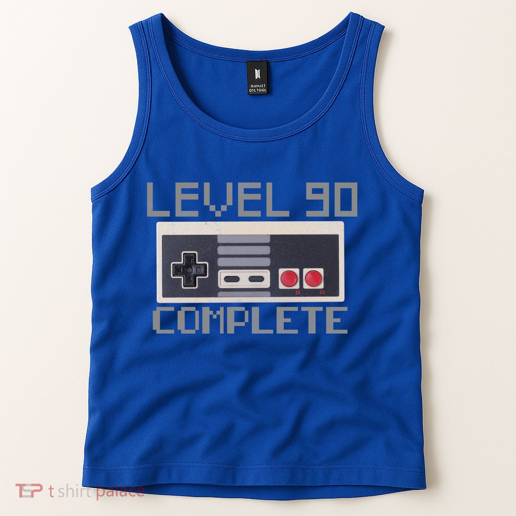Level 90 Complete Retro Gamer 90th Birthday Tank Top
