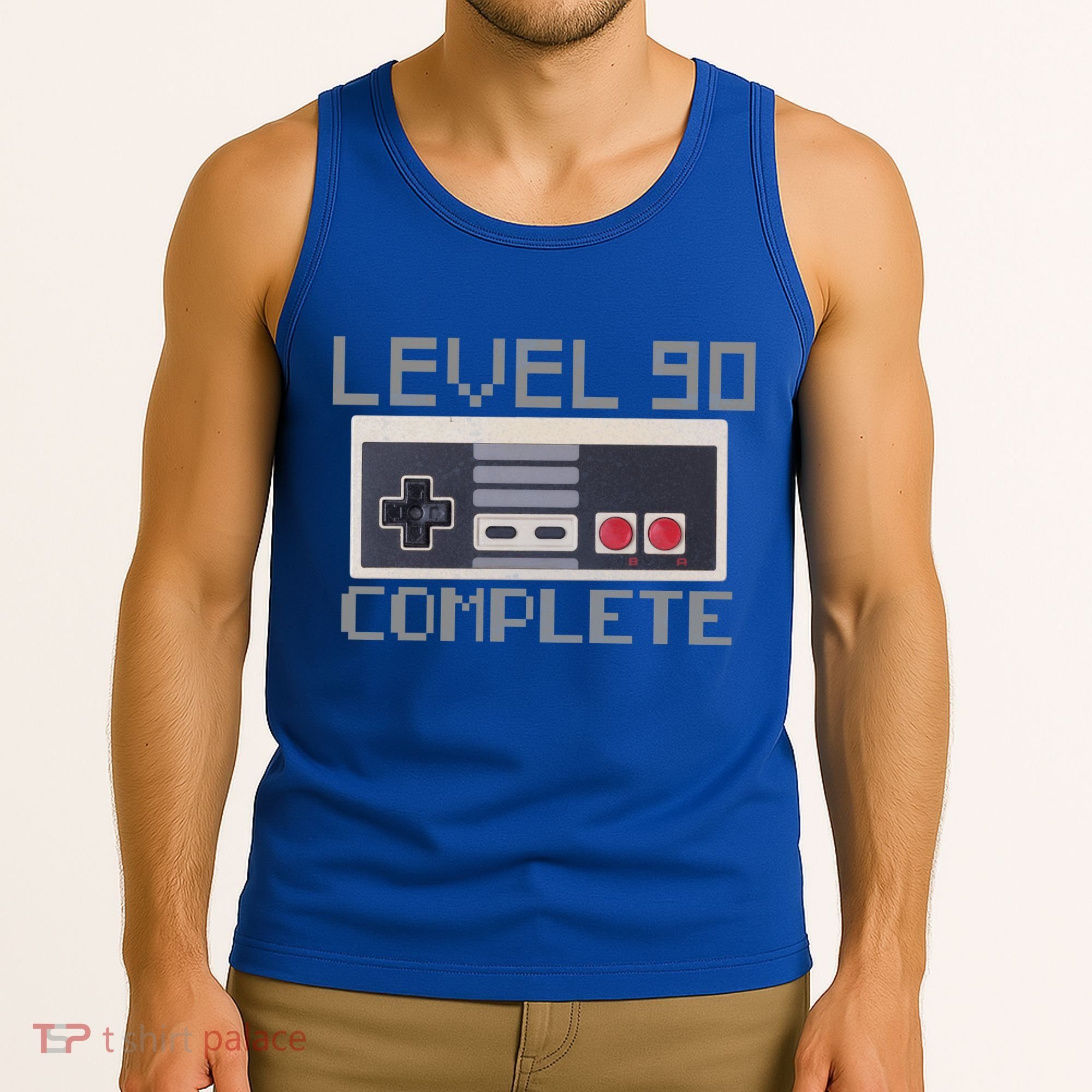 Level 90 Complete Retro Gamer 90th Birthday Tank Top