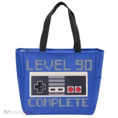 Level 90 Complete Retro Gamer 90th Birthday Tote Bag