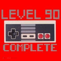 Level 90 Complete Retro Gamer 90th Birthday Santa Hat thumb 1