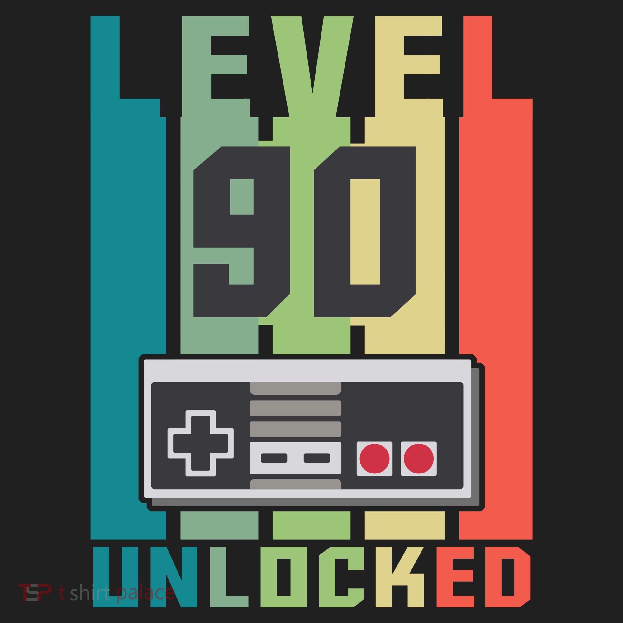 Level 90 Unlocked Funny Retro Gamer Birthday Beanie