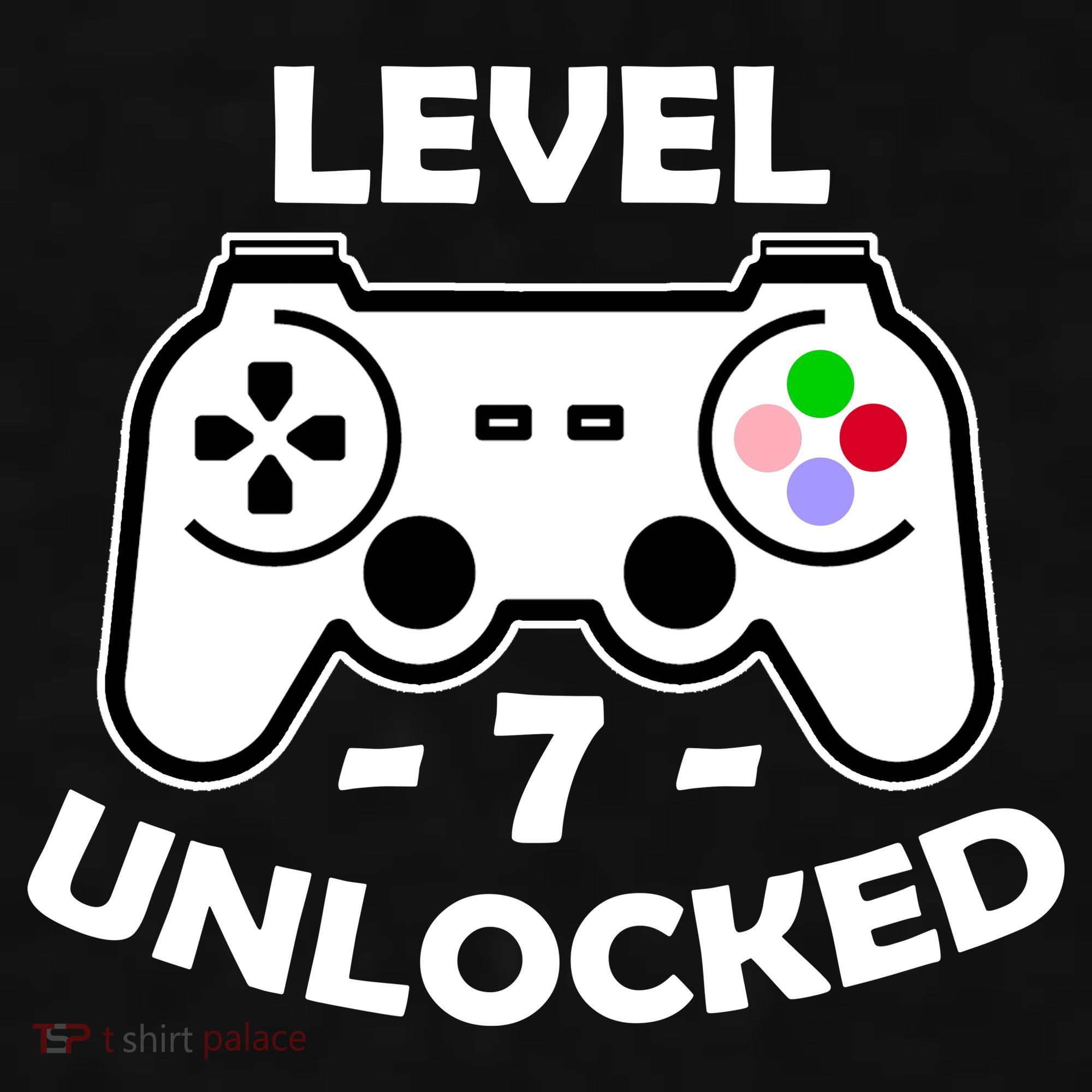 Level Seven Unlocked 7th Birthday Ladies PosiCharge Tri-Blend Wicking Tank