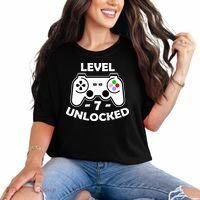 Level Seven Unlocked 7th Birthday Comfort Colors T-Shirt thumb 0