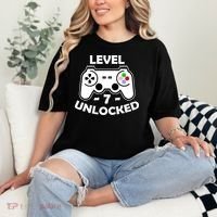 Level Seven Unlocked 7th Birthday Comfort Colors T-Shirt thumb 2